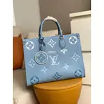 二手LOUIS VUITTON LV ONTHEGO MM TOTE BAG 夏日漸變系列 M45718