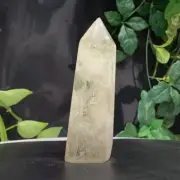 226g Natural Smoky Citrine Quartz Obelisk Crystal Wand Point Healing Reiki Gift