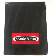 Freightliner Mud Flaps OEM Black Rubber With White/Red Logo 24" x 30" New Pair