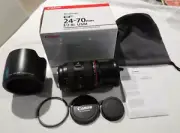 NEW CANON EF 24-70MM F/2.8 L USM ULTRASONIC BOXED CAMERA LENS HOOD CAPS JAPAN