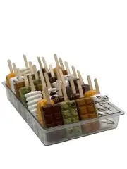 popsicle display tray for gelato case display, new, clear
