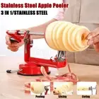 3 in1 Red Kitchen Tool Apple Peeler Slinky Machine Fruit Cutter Slicer Corer AU