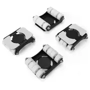 4 Pack Heavy Duty Furniture Lifter Lever 660 Lbs Load Capacity Appliance Roller Wheels Sliders As Shown