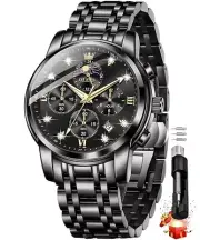 OLEVS Chronograph Watches for Men Original Analog Quartz Wrist Watch