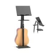 Music Stand for Sheet Music-Bamboo Black Folding Sheet Music Stands with Tray...
