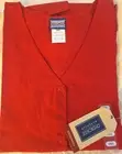 NEW Cherokee Workwear Scrubs 5XL Snap Front V Neck Top RED Traditional TAGS