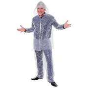 Bristol Novelty Unisex Adults Bubble Wrapping Costume White One Size