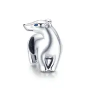 Silver plating Polar Bear Animal Beads Fit Charms Bracelets Necklaces DIY Jewelry