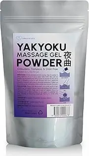 Japanese Massage Gel Powder (500g) - Yakyoku Edition| Resealable Sachet | Slippery, Odorless, Tasteless, and Stain-Free | Made in Japan | Massage Powder Makes Up To 50L/13.2 gal