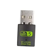 USB WiFi Bluetooth 2.4G/5.8G (600M) + Bluetooth Built-in antenna (Free Driver)