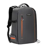 Camera Backpack for Photographers Large Waterproof 18L 02-grey-orange