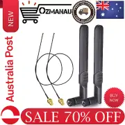 Bingfu Dual Band WiFi 2.4GHz 5GHz 5.8GHz 8dBi RP-SMA Male Antenna 25cm 9.84 inch