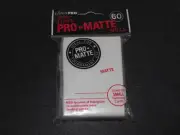60 PRO-MATTE White small YUGIOH size DECK PROTECTORS CARD SLEEVES Ultra Pro
