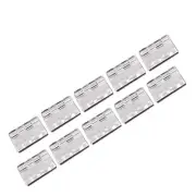 12pcs Clear PMMA Acrylic Plastic Folding Plexiglass Hinge 30 x 33mm