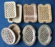 Marble Pcs of 6 Soap Dish Holder Bathroom Handmade Art Natural Home Decorative