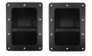2 pcs NEW 11" X 6 3/8" Black Metal Recessed PA/DJ Speaker Cabinet Box Handle USA