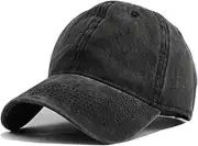 Mommy Jennie Unisex Vintage Washed Distressed Baseball-Cap Twill A01-black