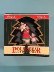 1996 Coca-Cola Brand 3 1/2” Ornament Polar Bear Collection Coke