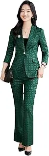 [Generic] Women Slim 2-Piece Winter Professional Blazers and Pants Set