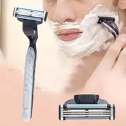 Set of 8 Pcs Beard Shaving Replacement for Gillette Fusion 3 Series Razor Shaving 3 Blades Trimmer Refill Cartridges