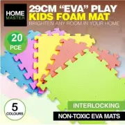 30PCE Kids Foam Mats Tiles Interlocking Flexible Durable Home Master - 29cm