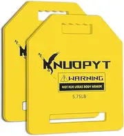 KNUOPYT Tactical Weights Plates 2PCS,Weighted Plates for Vest,Tactical Plate 5.75 LBS for Strength Training,Hiking,Trekking,Heavy Workoutand Running Exercises. (Bright Yellow)