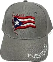 [Generic] Puerti Rico W Flag Embroidered Snapback Cap Adjustable Baseball
