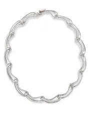 Georg Jensen Sterling Silver Infinity Link Collar Necklace, 16.93