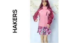 在飛比找Yahoo!奇摩拍賣優惠-飄舞衣世界《HAKERS哈克士》全新~女款拉鏈口袋防水防風外