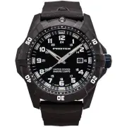 ProTek Men's Watch USMC Series Quartz Black and Blue Dial Rubber Strap Dive 1013