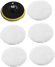 CRILSTYLEO 1 Set Wool Polishing Buffing Pad Kit for Drill Self Adhesive Car Buffer Pads for Polishing and Waxing for Electric Drill Car Detailing