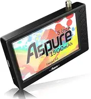 aspure Pocket 5 Inch Portable Digital DVB-T2 TFT HD Screen Freeview LED Mini TV with USB,TF Card input.Built-in Recharge Battery Television/Monitor for outdoor -D5