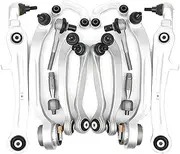14 Pieces Front Axle Suspension Control Arm Ball Joint Stabilizer Link Tie Rod End Kits Compatible For Audi A8 D3 2002-2010