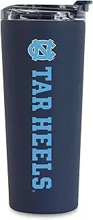Rico Industries NCAA Appalachian State Mountaineers Black 24oz Stainless Steel Tumbler with Lid and Dual Functioning Lid
