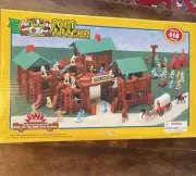 Timberlogs Deluxe 418 Piece Fort Apache Play Set Toy Logs Age 4+ Timber Logs