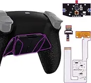 eXtremeRate Back Paddles Programable RISE4 V3 Remap Kit for PS5 Controller BDM-030 040 050, Upgrade Board Textured Black Redesigned Bottom Shell 4 Back Buttons Set for PS5 Controller - NO Controller