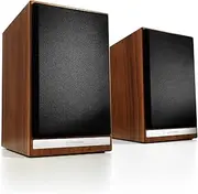 Audioengine Bookshelf Speakers Pair - HDP6 Passive Home Audio Desktop Speakers - AV Receiver or Integrated Amp Required - Perfect for Music and Movies (Walnut)