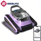 Robotic Pool Vacuum with Powerful Suction and Replaceable Battery, 2.5h Runtime