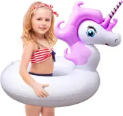 Unicorn Pool Float, Pool Floats for Kids Inflatable Unicorn Float for Pool Ki...