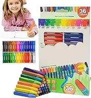Oil Pastels For Artists,Hexagonal Shaped Art Pastel Crayons - 36 Assorted Colors Vibrant Blendable Crayons Sticks Drawing Art Supplies For Adults, Beginners, Kids