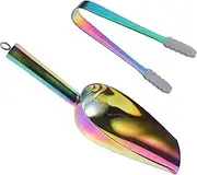 Ciieeo Ice Cube Tongs Set of 2 Stainless Steel Ice Bars Shovel for Kitchen Bar Restaurant