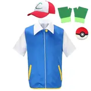 Pokemon cosplay costume Ash cosplay costume as show L