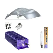 Lumatek Pro Digital Controllable Ballast + HPS 600W Lamp + Adjust-A-Wings Reflector [Reflector: Avenger - [Size: Large]]