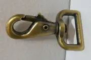 Lot of 10 New 1" Antique Brass, Lever Swivel Snap Hook, Zinc Alloy