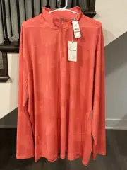 Tommy Bahama Men’s Island Zone Long Sleeve Pullover Quarter Zip Front - 3XLT NEW