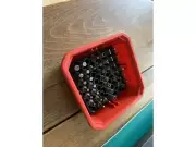 7x7 Hex 1/4"Bit Holder For Milwaukee Packout small bin SEE DESCRIPTION FOR COLOR