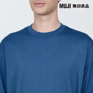 【MUJI 無印良品】男棉混天竺圓領長袖T恤(共8色)