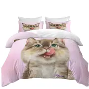Cute Cats the Hungry Kitten Quilt Cover