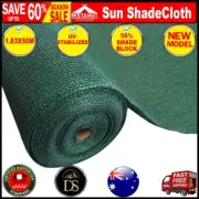 Instahut Sun Shade Cloth Shadecloth Sail Roll Mesh Outdoor 50% UV 1.83x50m Green