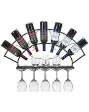 Sorbus 7 Bottle Wall Mount Wine Rack